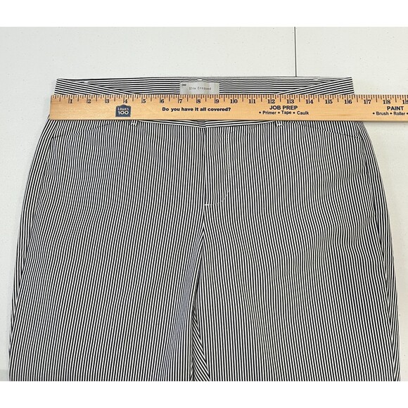 Gap Women's Slim Cropped Navy Blue White Stripe Stretch Pants Size 6  *READ* - Picture 8 of 11